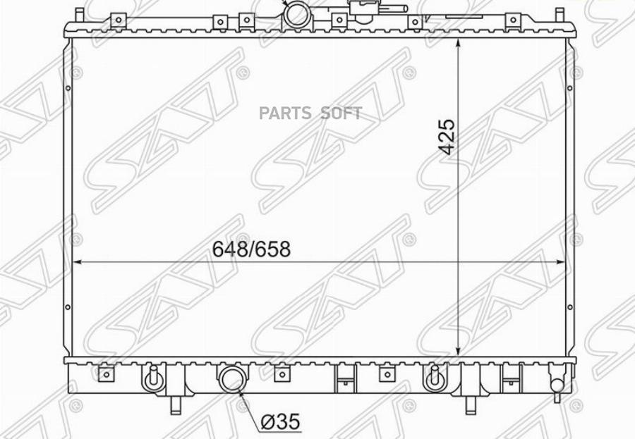 

Радиатор Mitsubishi Pajero Io/Pinin 1,8-2,0 98-07 Sat арт. MC00012-2R