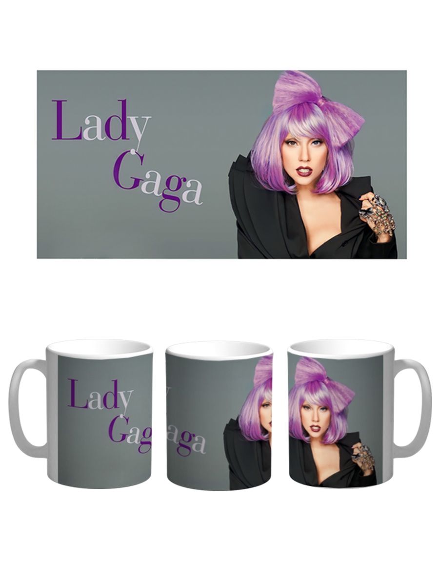 

Кружка Каждому Своё Леди Гага, Lady Gaga, Певица 330 мл, CU-MZLG31-W/S