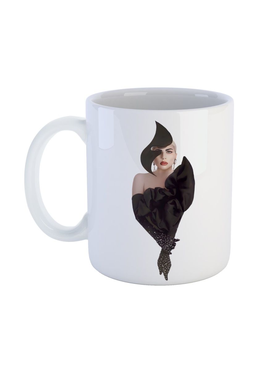 

Кружка Каждому Своё Леди Гага, Lady Gaga, Певица 330 мл, CU-MZLG32-W/S