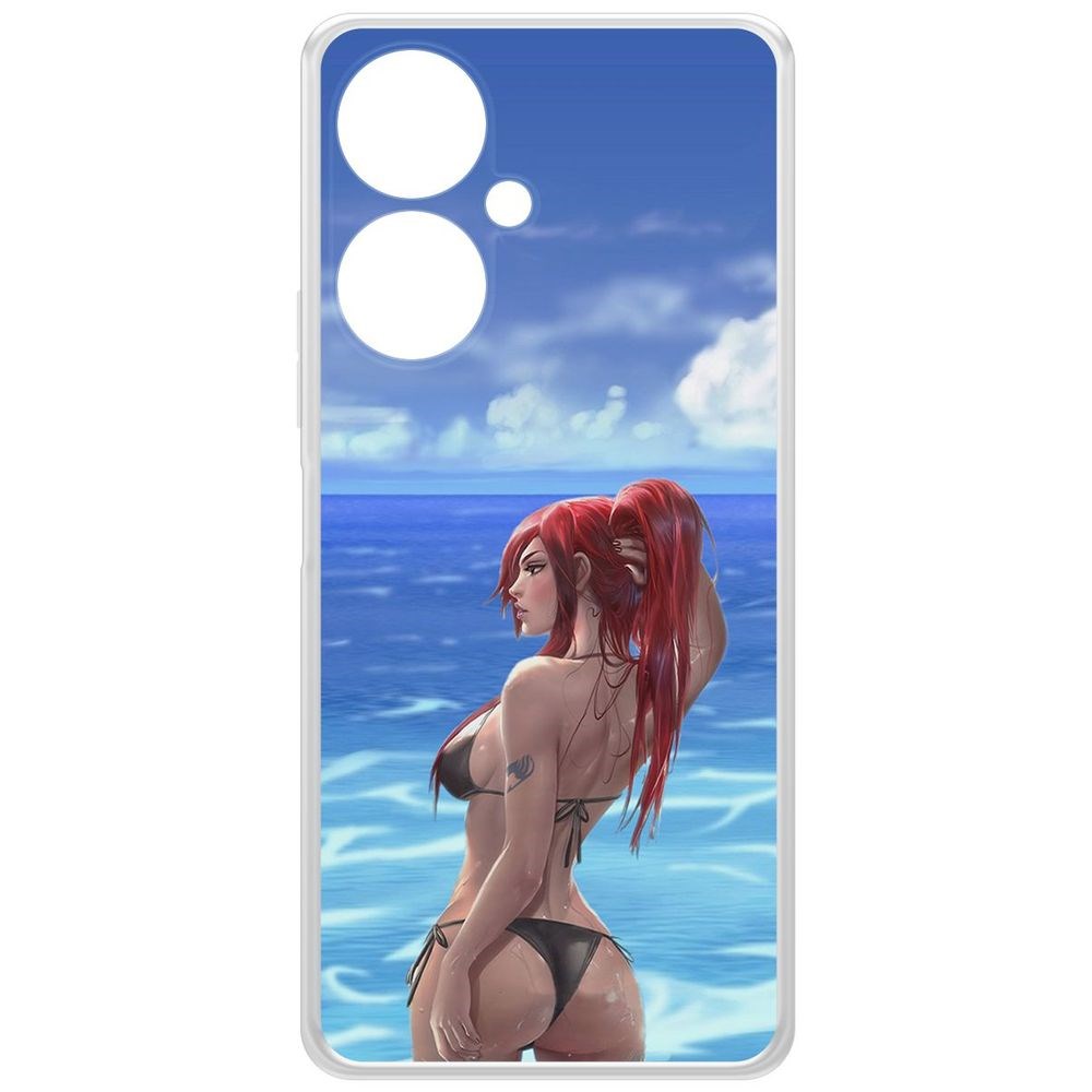 

Чехол-накладка Krutoff Clear Case Купальник женский для Vivo Y27 4G, Прозрачный