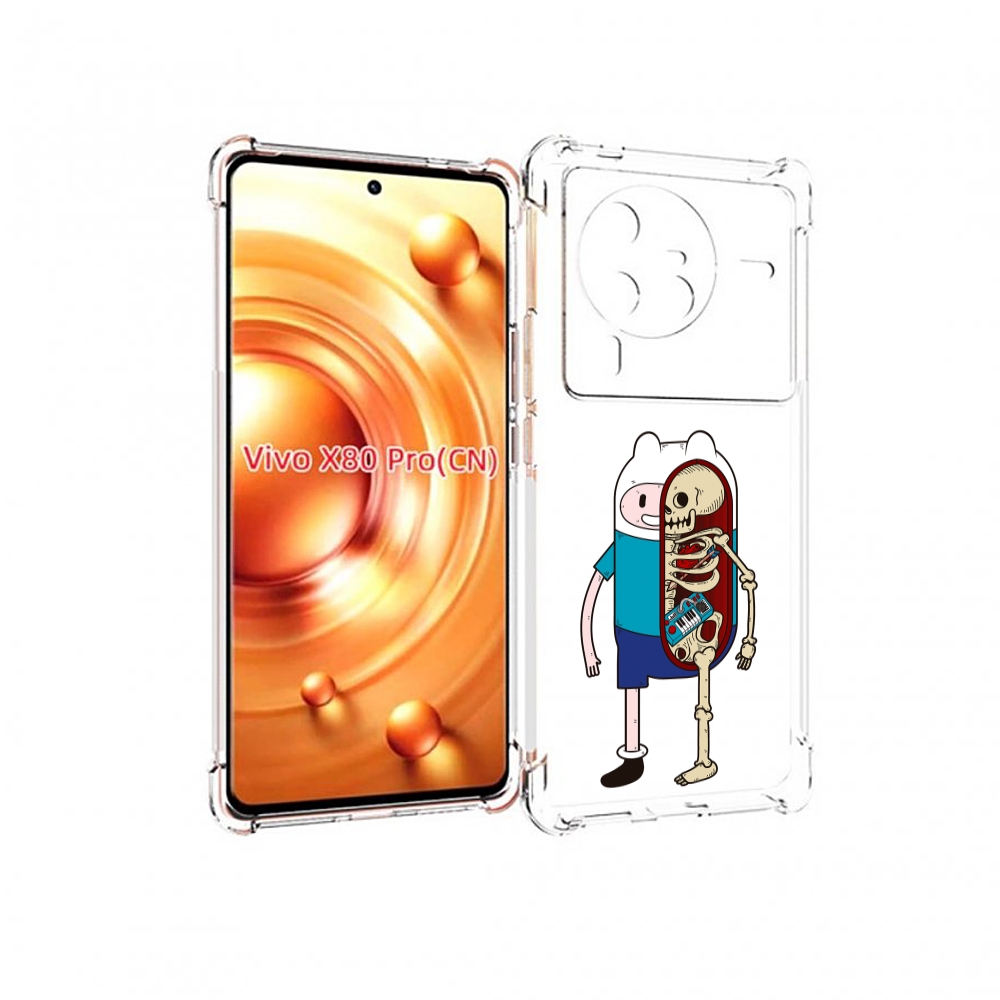 

Чехол MyPads Финн скелет для Vivo X80 PRO, Прозрачный, Tocco