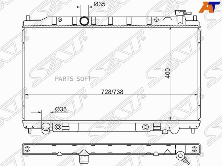 

Радиатор Nissan Teana 03- Qr25 Sat арт. NS0004-J31