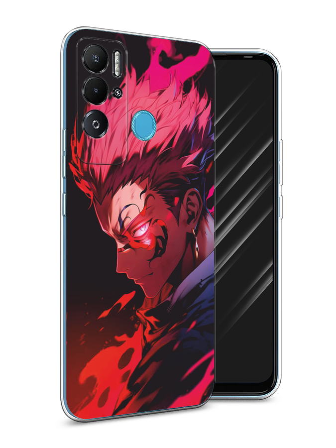 

Чехол Awog на Tecno Pova Neo "Взгляд Сукуны", Розовый;красный;черный, 302150-1