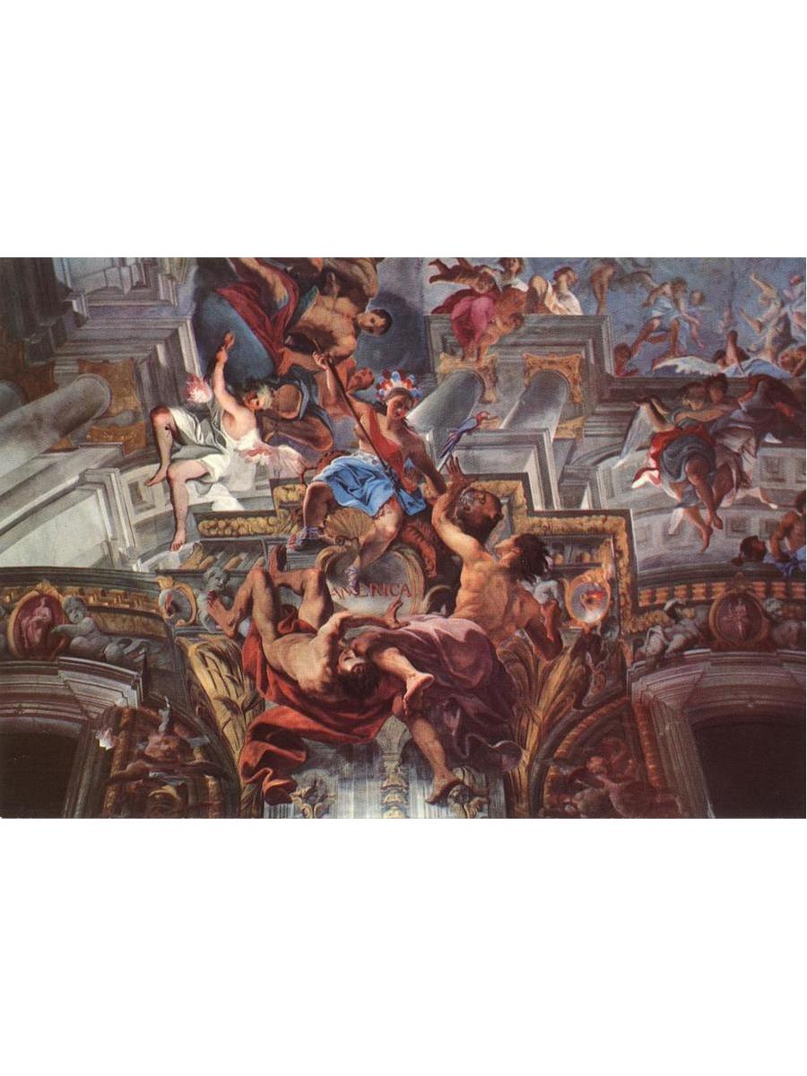 

Постер DRABS A3 Андреа дель Поццо Allegory of the Jesuits' Missionary Work detail 1