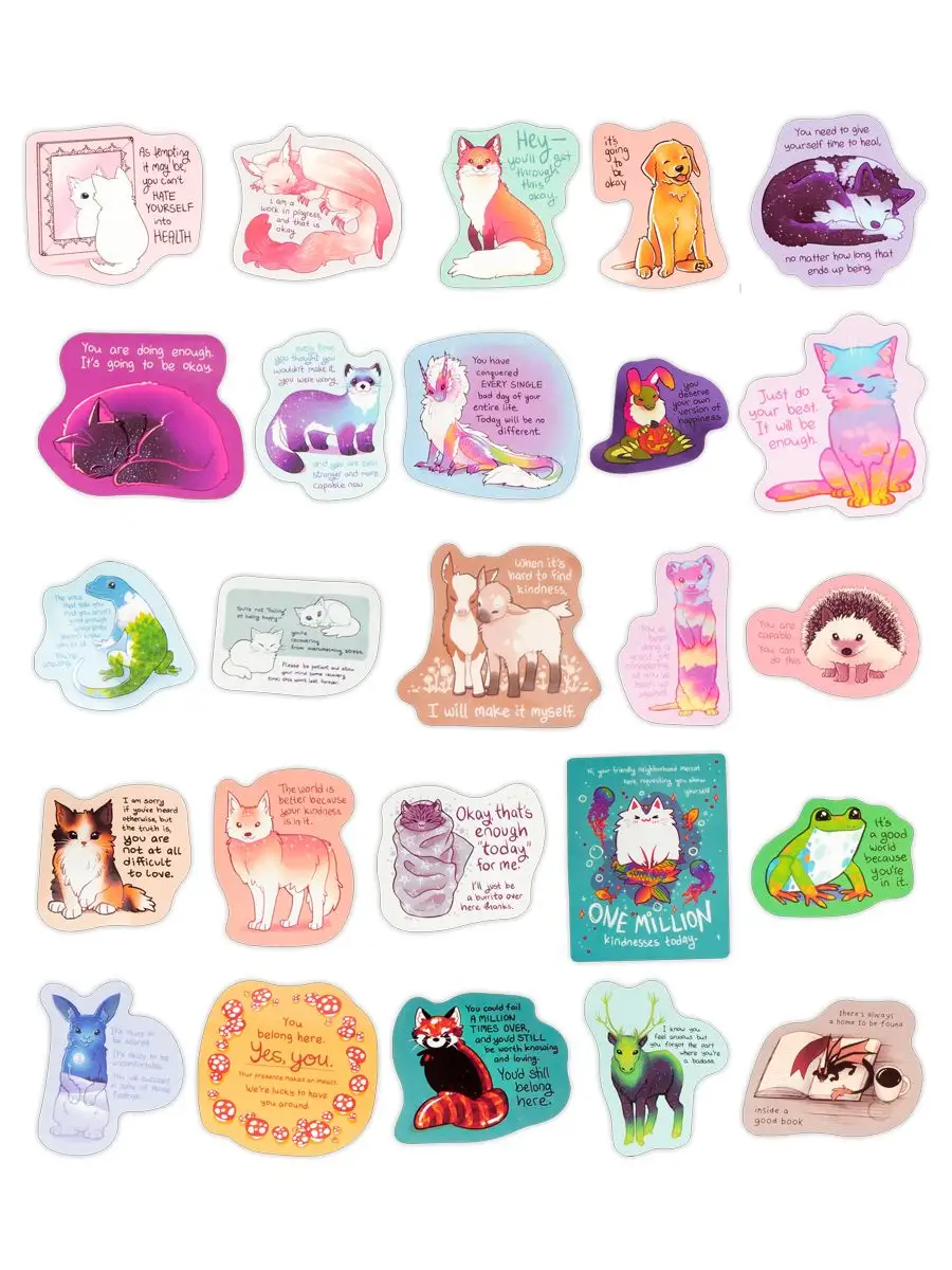 

Наклейки ShemKup Животные shemk1-nak118, 50 шт, Животные