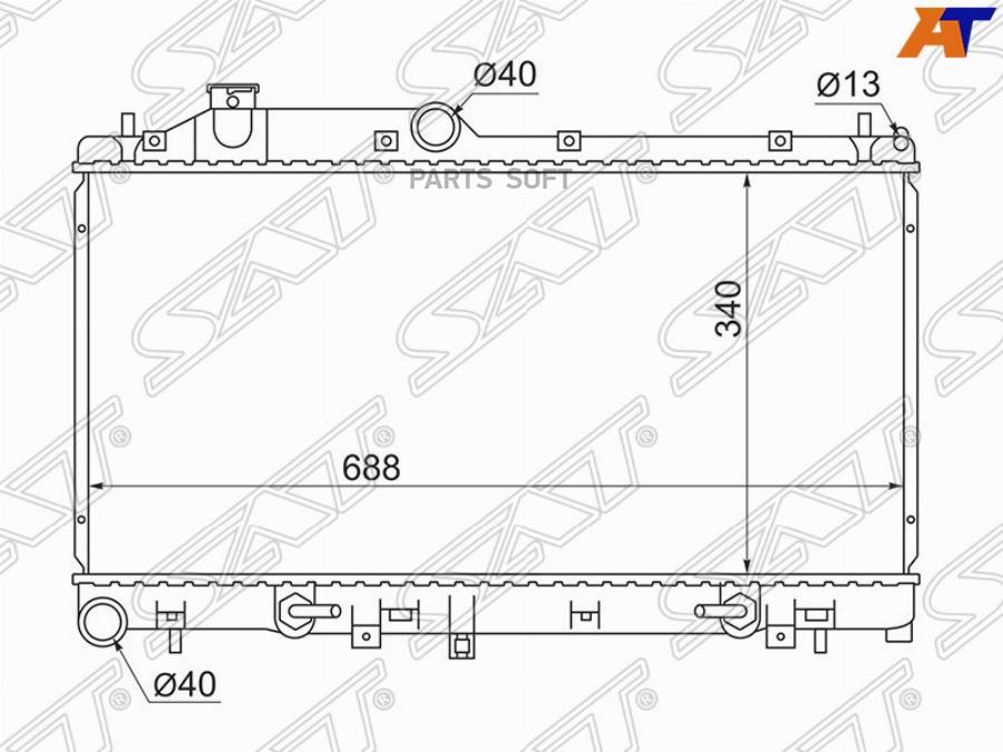 

Радиатор Subaru Forester 07-19 / Impreza 07-16 / Legacy 03-09 / Outback 03-09