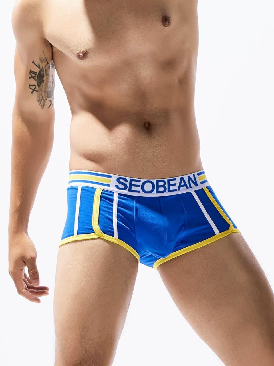 

Трусы мужские seobean 70212 синие XXL, Синий, 70212