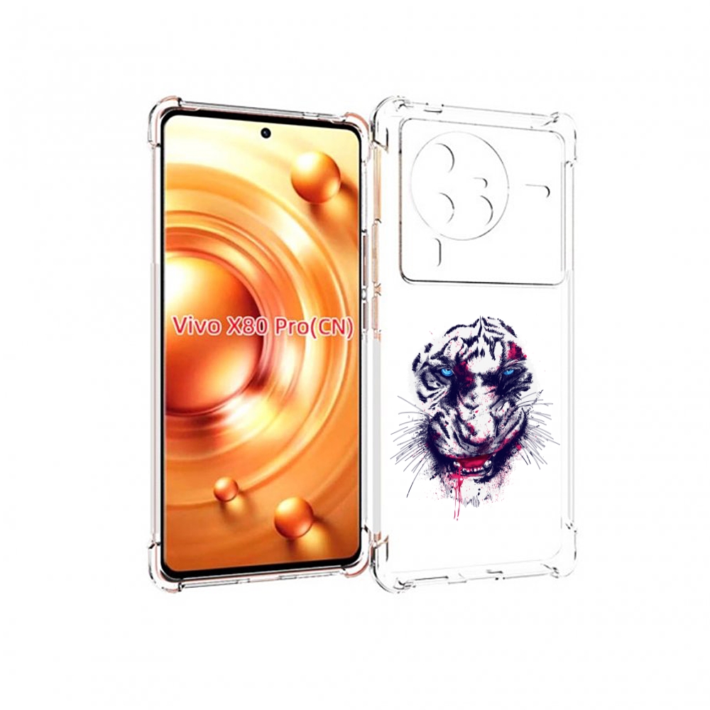 

Чехол MyPads безумный тигр для Vivo X80 PRO, Прозрачный, Tocco