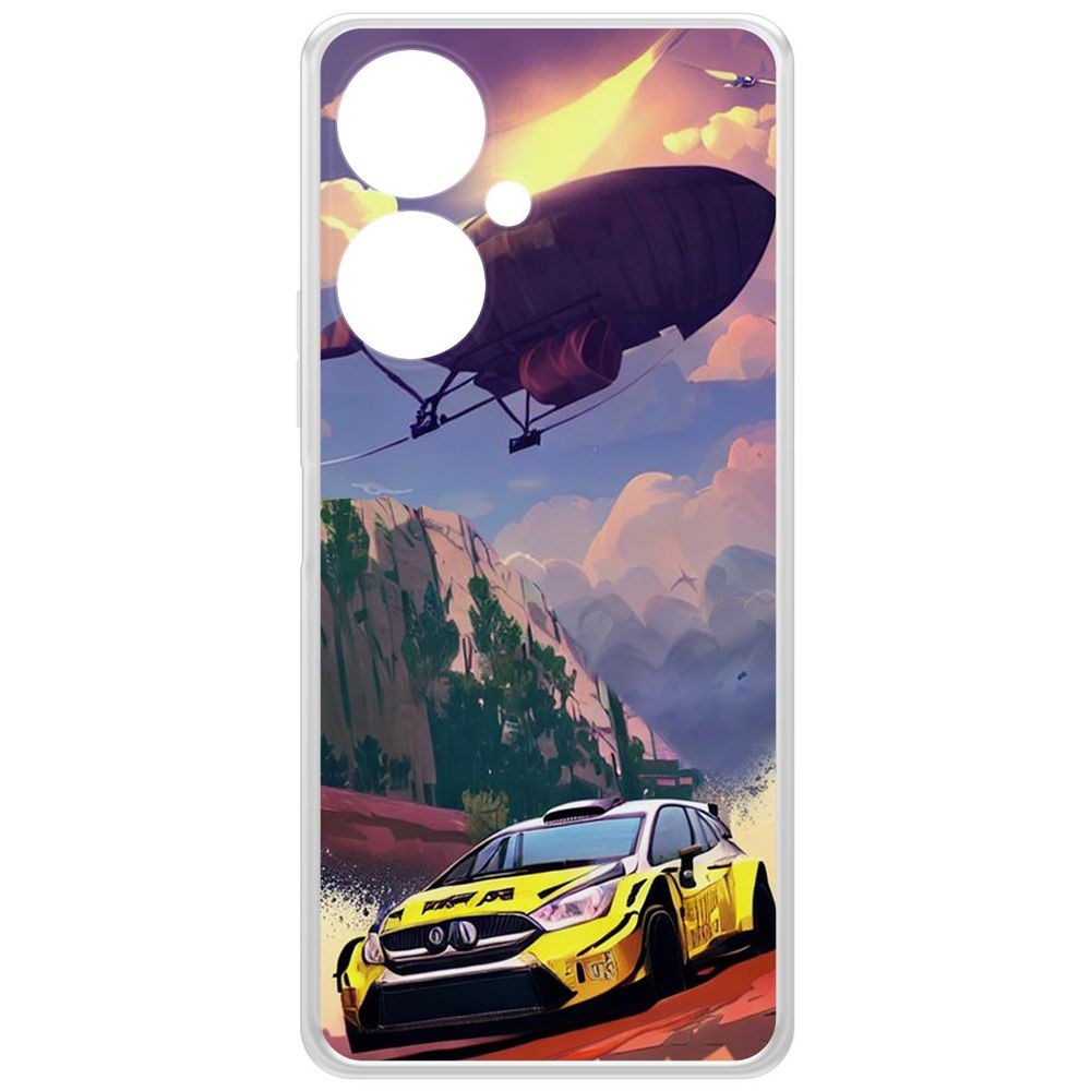 

Чехол-накладка Krutoff Clear Case Гонка для Vivo Y27 4G, Прозрачный