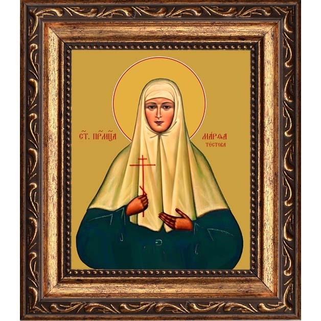 

Марфа (Тестова), инокиня, преподобномученица. Икона на холсте.