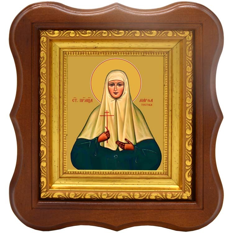 

Марфа (Тестова), инокиня, преподобномученица. Икона на холсте.