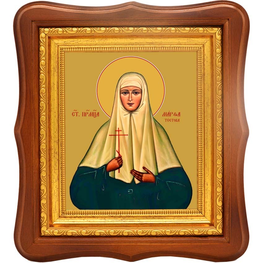 

Марфа (Тестова), инокиня, преподобномученица. Икона на холсте.