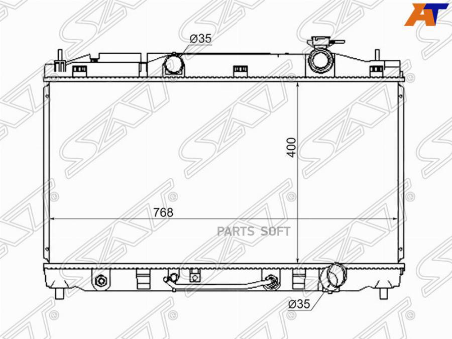 

Радиатор Toyota Camry/Avalon/Lexus Es350 2Gr-Fe/2Ar-Fe3.5 06- Venza 08- Sat Ty0003-Gs