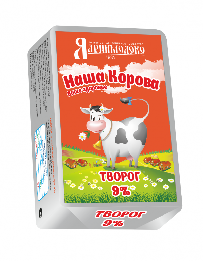 

Творог Ядринмолоко Наша Корова 5% 200 г