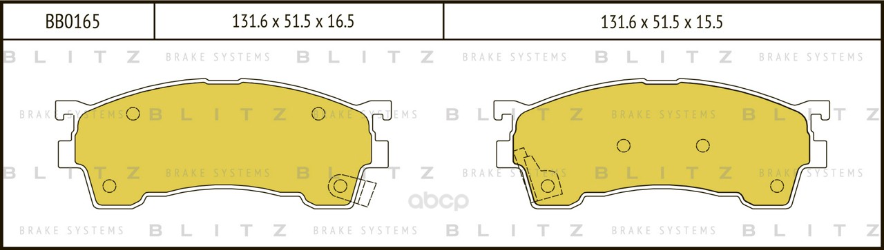 

Колодки Пер.Mazda 626 Iv 92-98 Blitz арт. BB0165