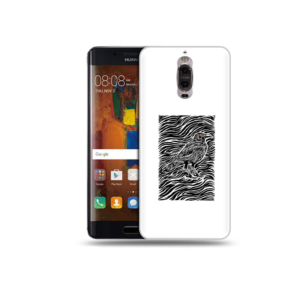 Чехол MyPads Tocco для Huawei Mate 9 Pro ворон в абстракции (PT50613.55.272)