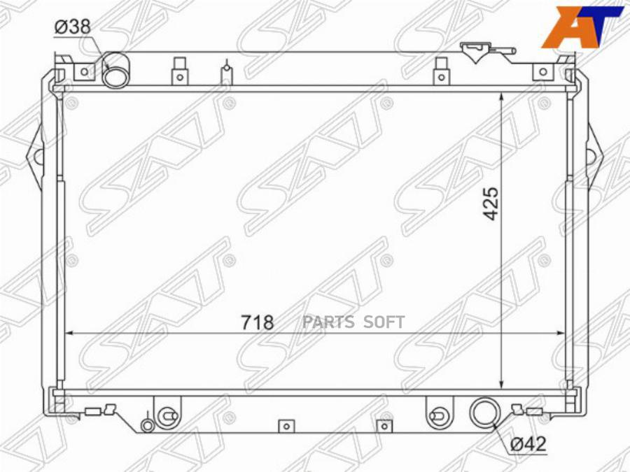 

Радиатор Toyota Land Cruiser 80 Fzj80 4.5 90-98 Sat арт. TY0009-FZJ80