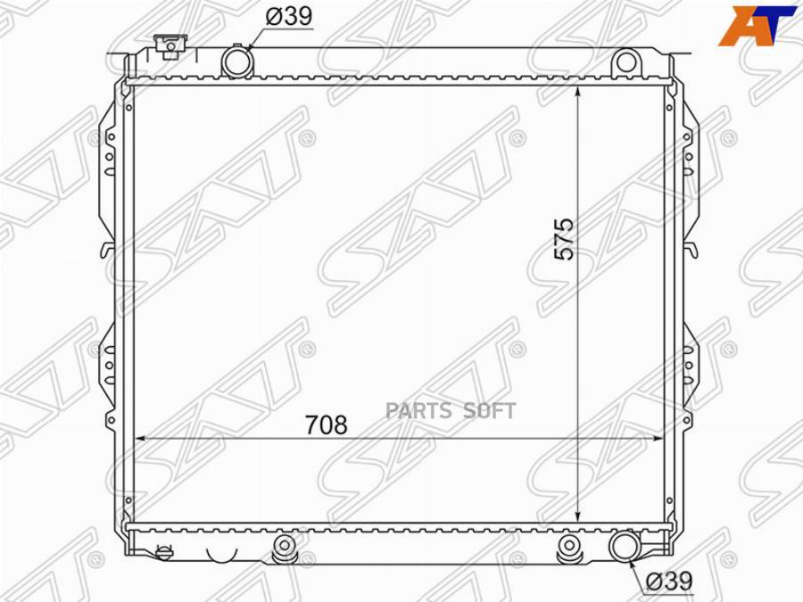 

Радиатор Toyota Sequoia/Tundra 2uz 01- Sat арт. TY0009-UCK35