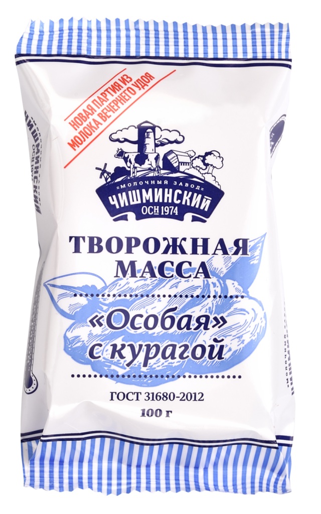 

Творожная масса Чишминский МЗ с курагой 23% 100 г