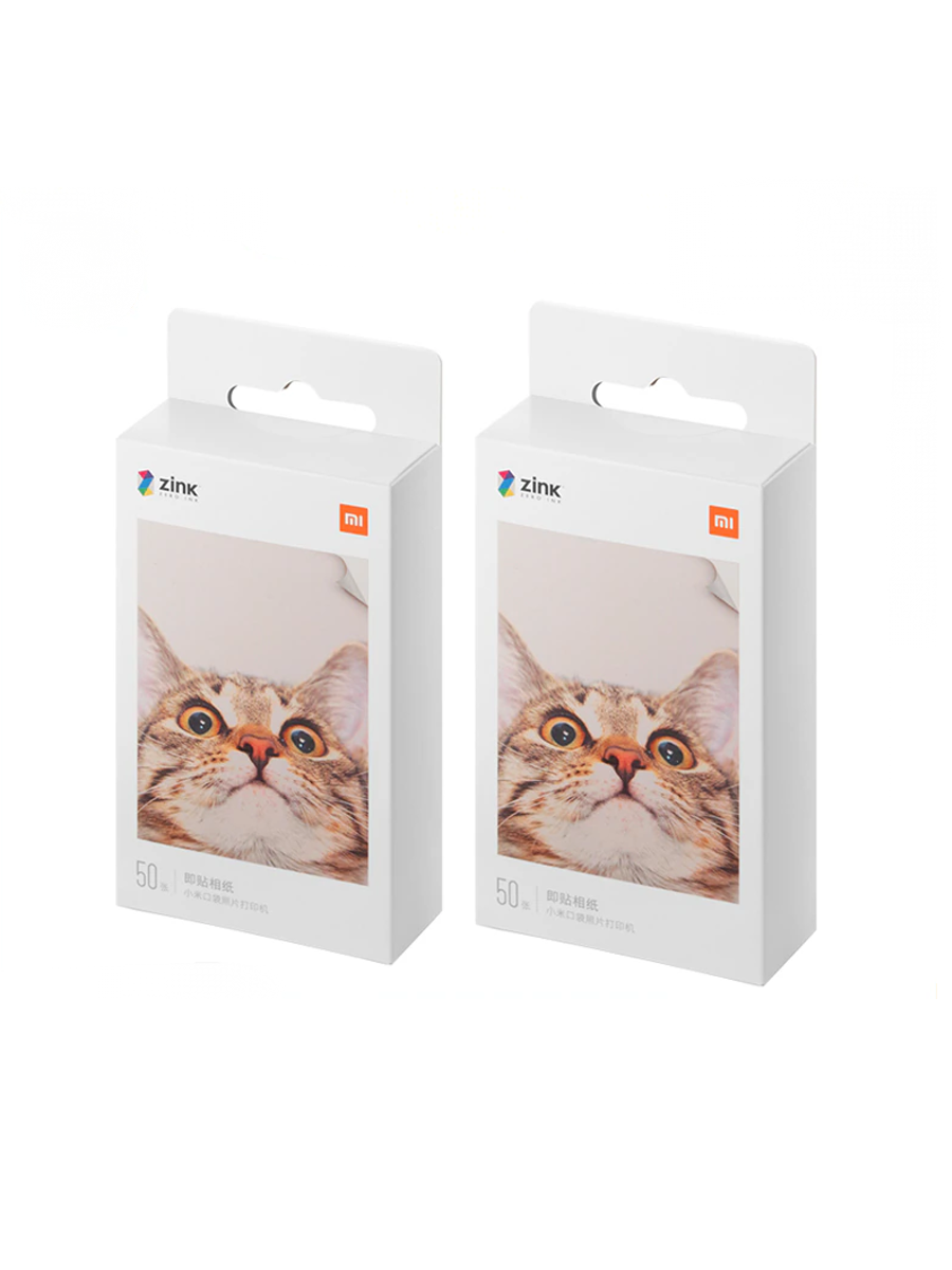 

Фотобумага для принтера Xiaomi AR ZINK Portable Photo Printer Paper 100 штук, Белый