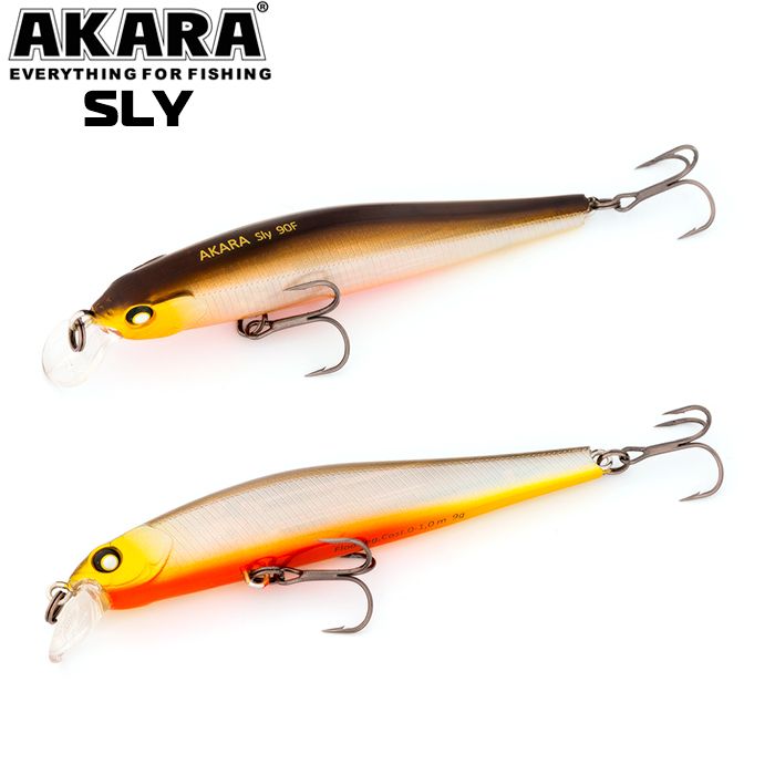 

Воблер Akara Sly 90SP 9 гр 1/3 oz 3,5 in A76, Разноцветный, Sly