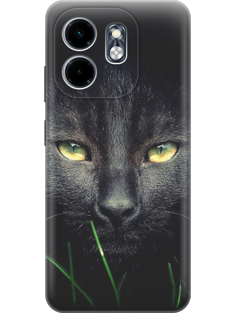 

Силиконовый чехол на Infinix Hot 50i/Smart 9 с принтом "Кошка в темноте", Прозрачный;серый;черный, 786719312