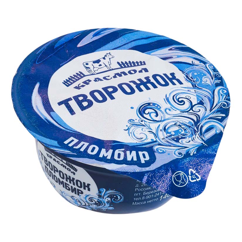 

Творожок Красмол со вкусом пломбира 4% 140 г