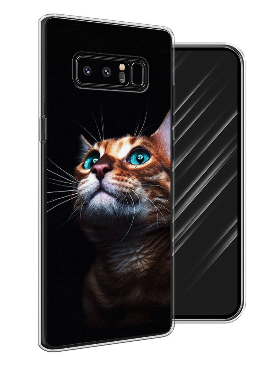 

Чехол Awog на Samsung Galaxy Note 8 "Мечтательный кот", Коричневый, 25250-1