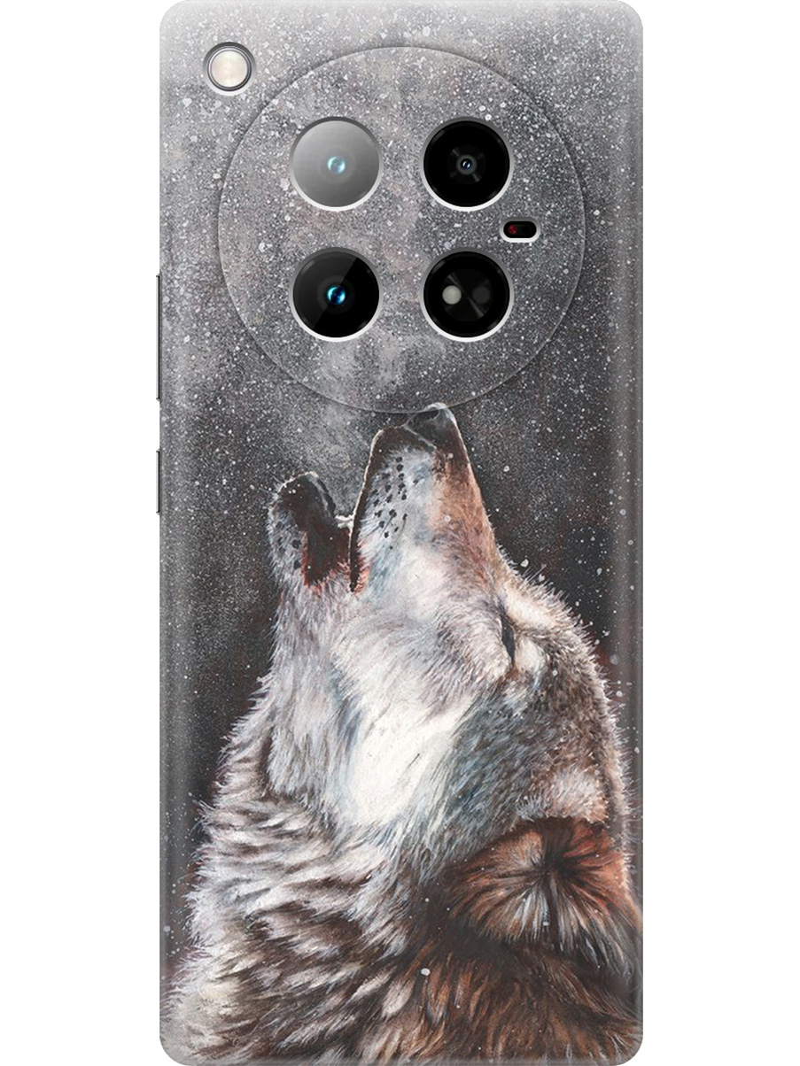 

Силиконовый чехол на Infinix Zero 40 4G с принтом "Морозный волк", Прозрачный;белый;серый;черный, 786722313