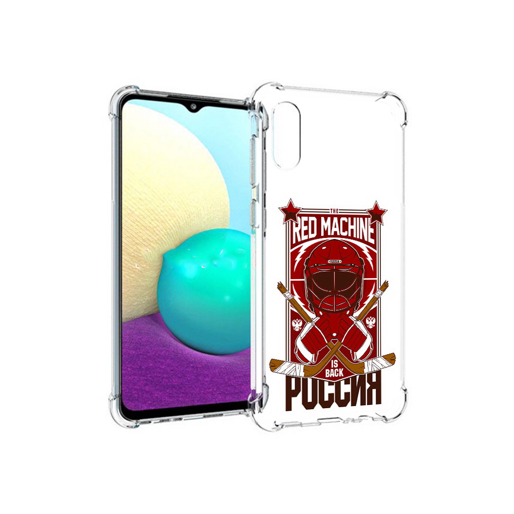 

Чехол MyPads Tocco для Samsung Galaxy M02 хоккей россия (PT157689.478.666), Прозрачный, Tocco