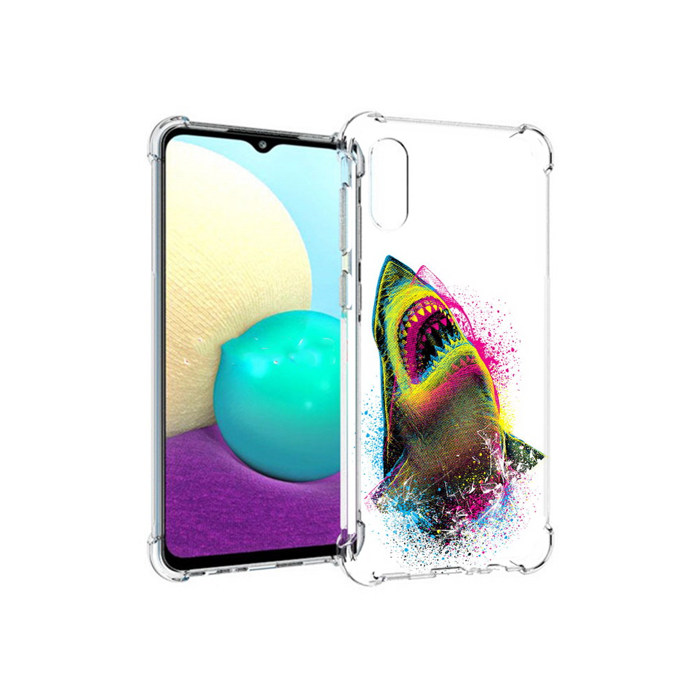 

Чехол MyPads Tocco для Samsung Galaxy M02 челюсти-2 (PT157689.478.674), Прозрачный, Tocco