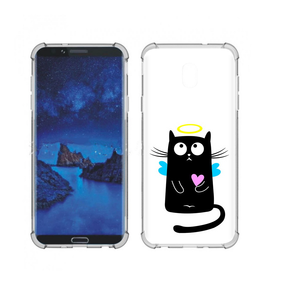 Чехол MyPads Tocco для Samsung Galaxy J7 (2018) Кот ангелок (PT226928.596.96)