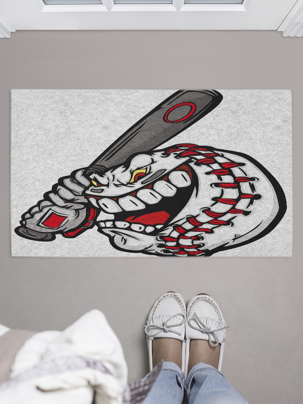 

Придверный коврик в прихожую для обуви, на резиновой основе, 75x45 см door_40533 JoyArty