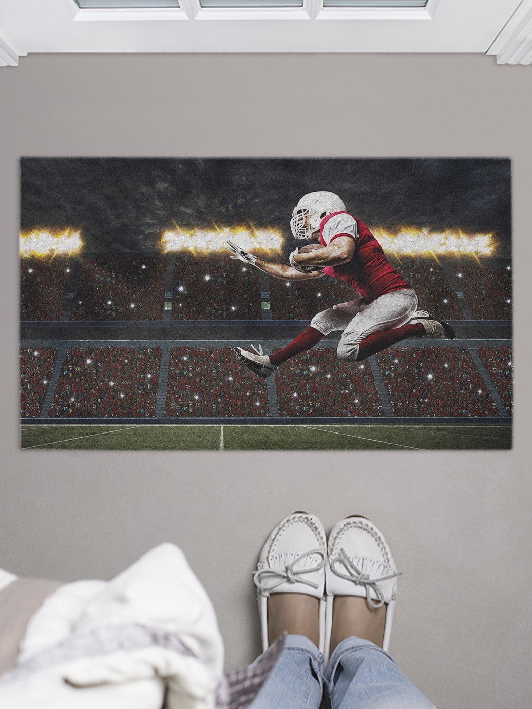 

Придверный коврик в прихожую для обуви, на резиновой основе, 75x45 см door_40543 JoyArty