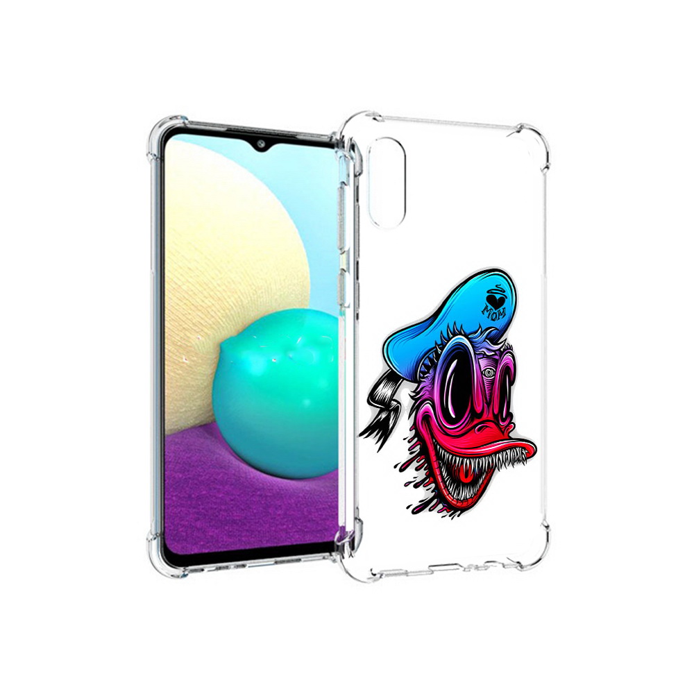 

Чехол MyPads Tocco для Samsung Galaxy M02 Дональд (PT157689.478.71), Прозрачный, Tocco