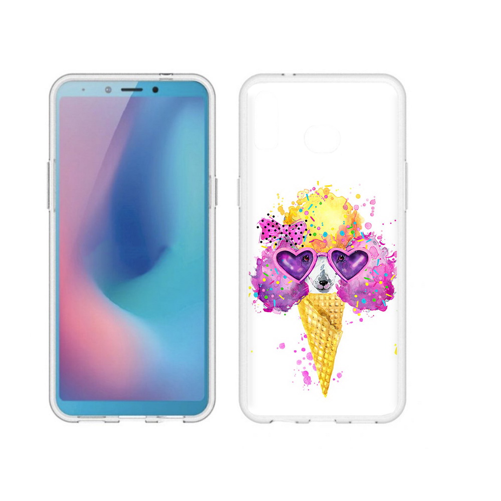 

Чехол MyPads Tocco для Samsung Galaxy A6s Рожок (PT123850.597.146), Прозрачный, Tocco