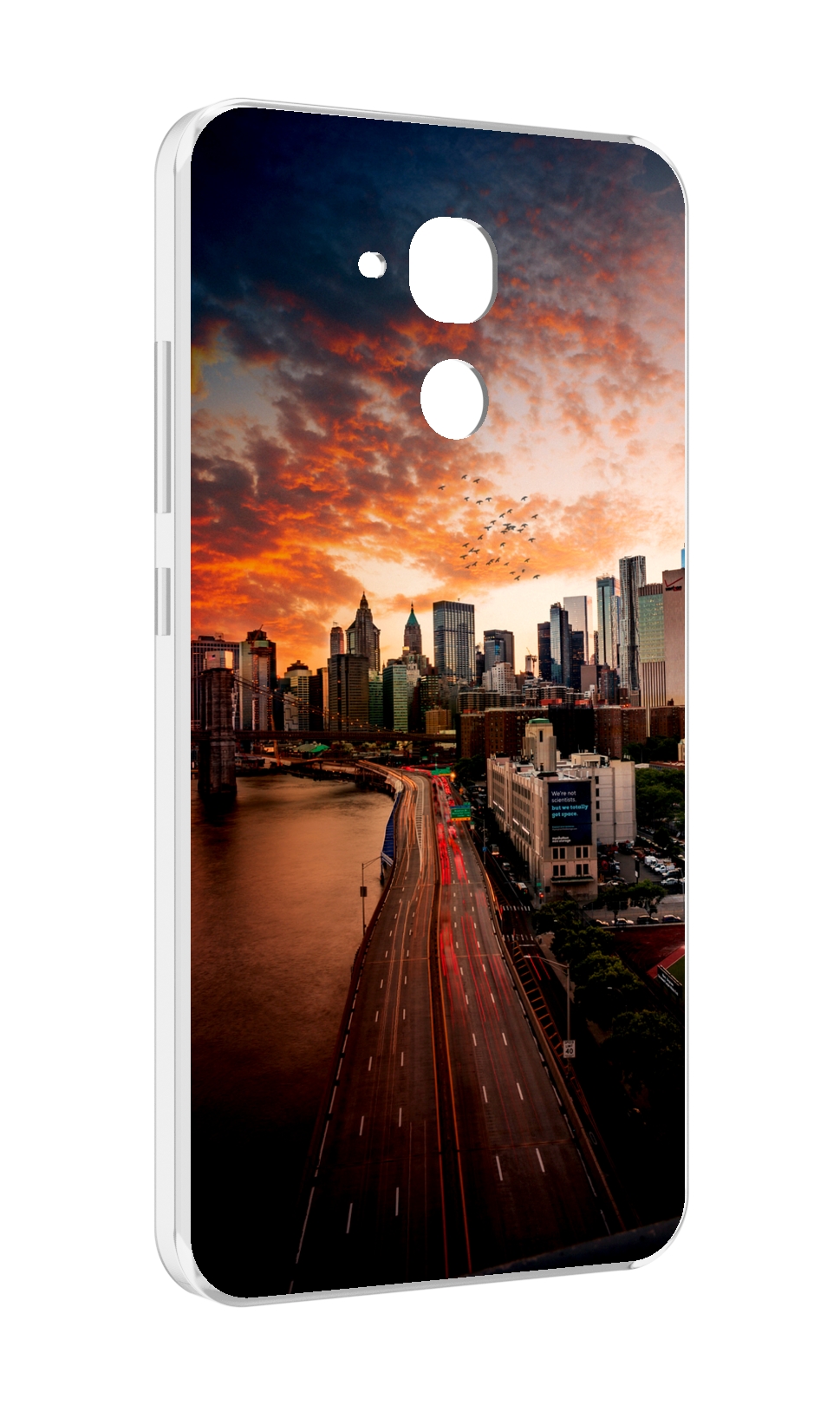 

Чехол MyPads американский город фото для Huawei Honor 5C/7 Lite/GT3 5.2, Прозрачный, Tocco