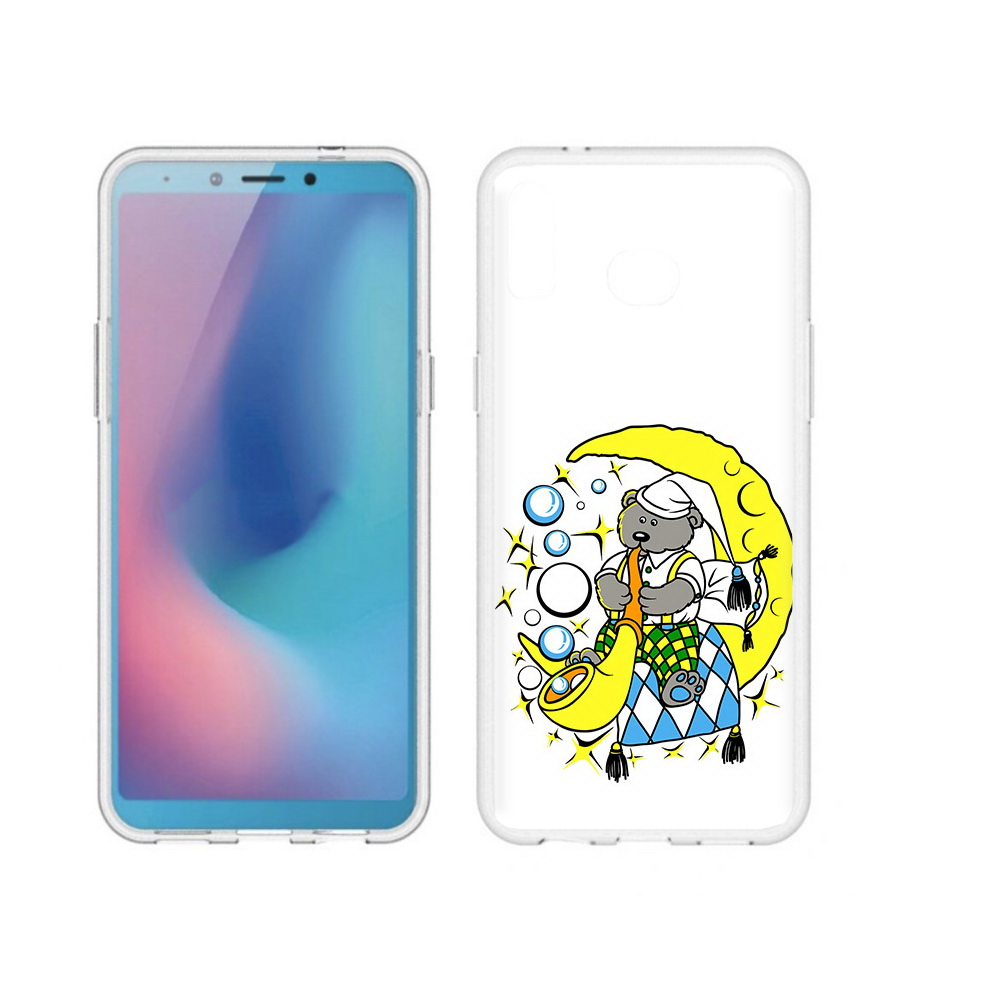 

Чехол MyPads Tocco для Samsung Galaxy A6s Сырная луна (PT123850.597.167), Прозрачный, Tocco