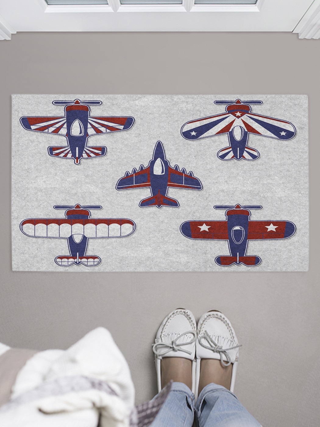 

Придверный коврик в прихожую для обуви, на резиновой основе, 75x45 см door_40617 JoyArty