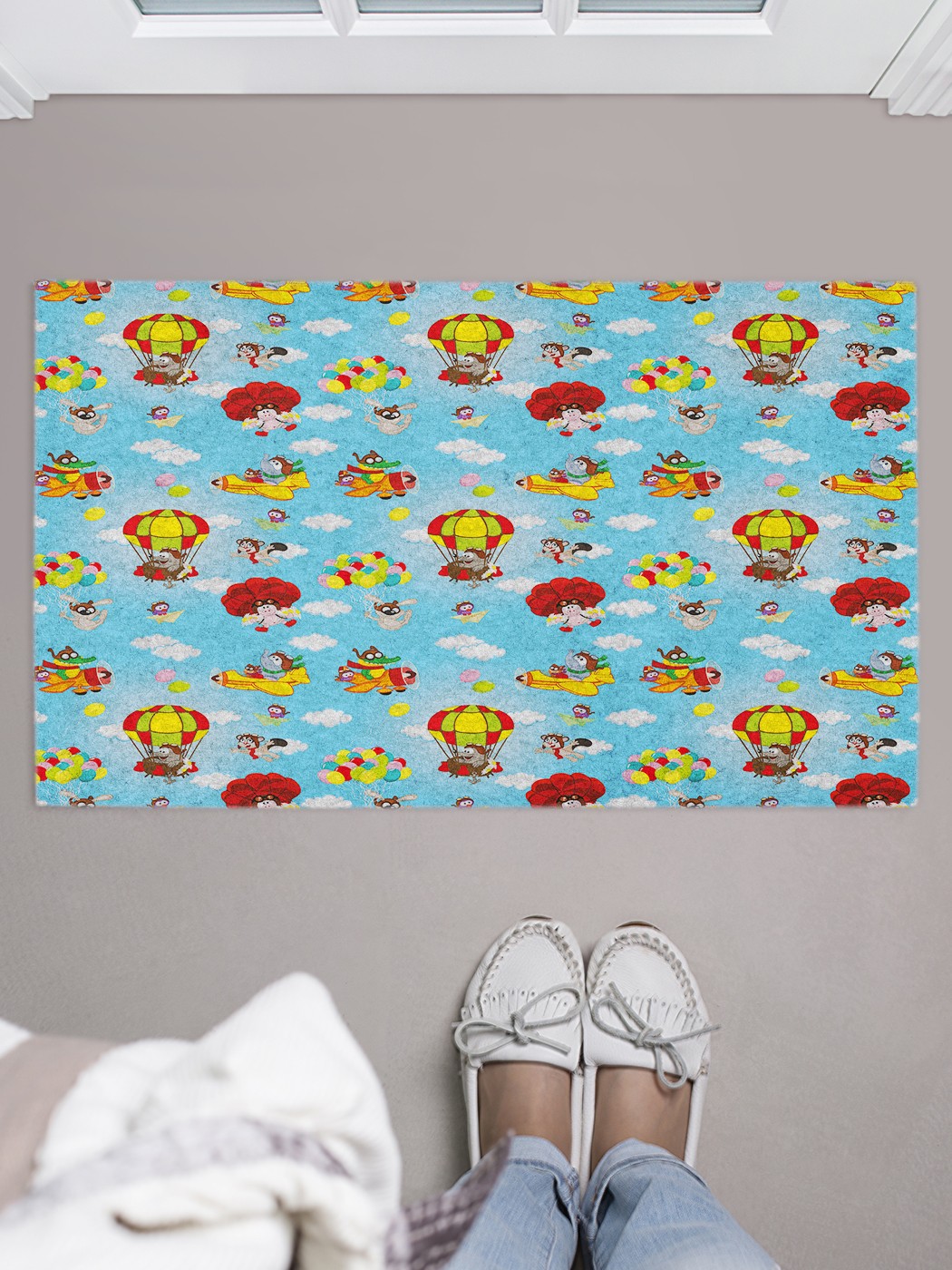 

Придверный коврик в прихожую для обуви, на резиновой основе, 75x45 см door_40621 JoyArty