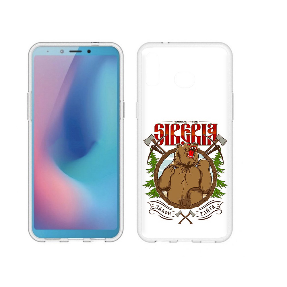 

Чехол MyPads Tocco для Samsung Galaxy A6s Тайга (PT123850.597.168), Прозрачный, Tocco