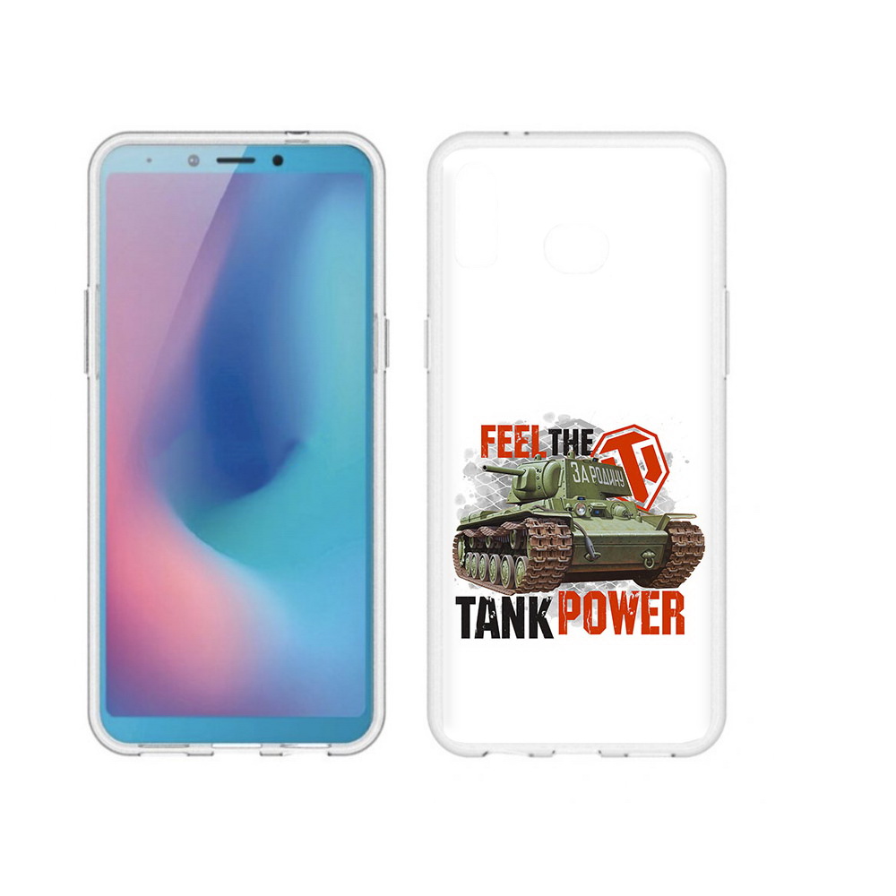 

Чехол MyPads Tocco для Samsung Galaxy A6s Танк (PT123850.597.169), Прозрачный, Tocco