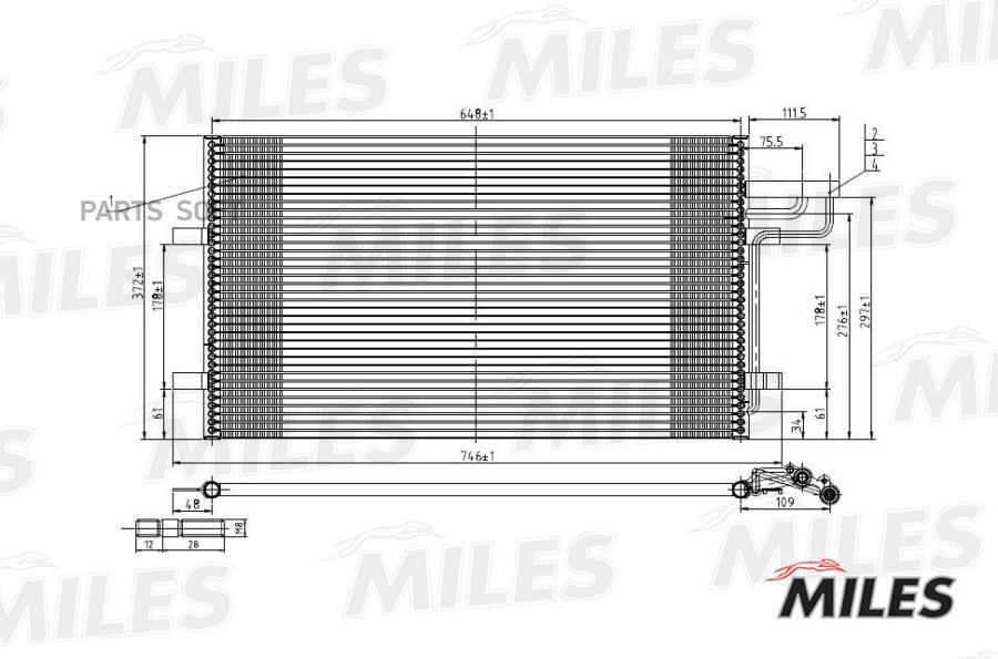 

Радиатор Кондиционера Miles Accb000 Ford Focus Ii/C-Max 1.6-2.0/1.6-2.0 Tdci 04- Miles арт