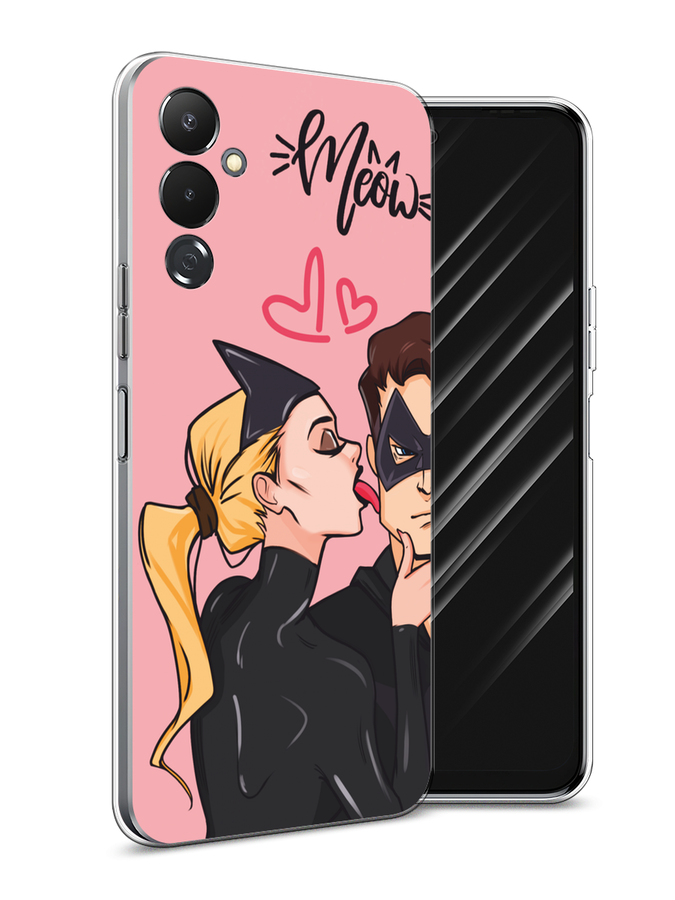 

Чехол Awog на Tecno Pova 4 "Kiss of Cat Woman", Розовый;черный;бежевый, 302550-1