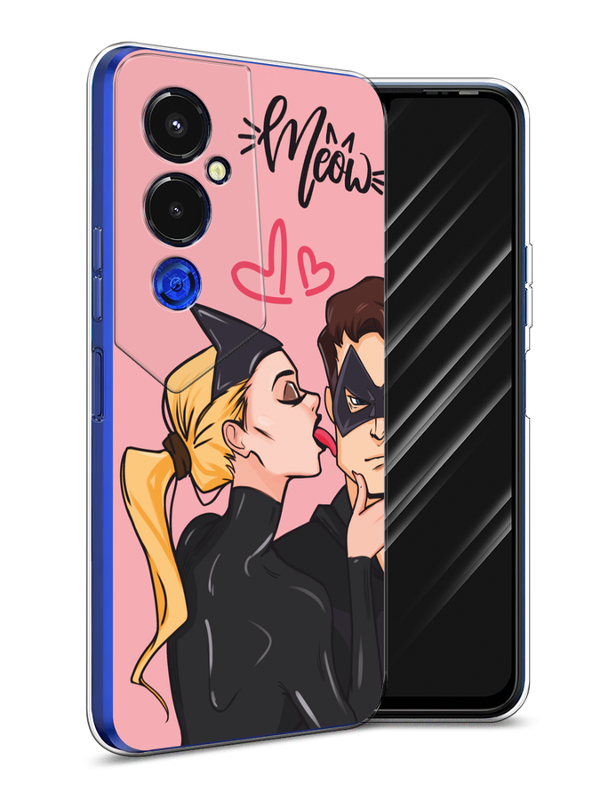 

Чехол Awog на Tecno Pova 4 Pro "Kiss of Cat Woman", Розовый;черный;бежевый, 302650-1