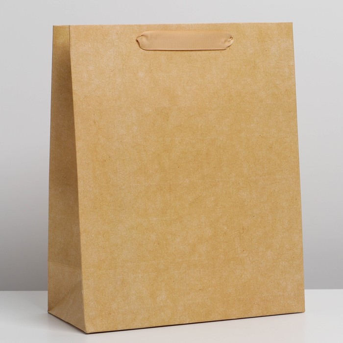 

Пакет Дарите Счастье Крафтовый 25.5 х 32 х 12 см, Бежевый