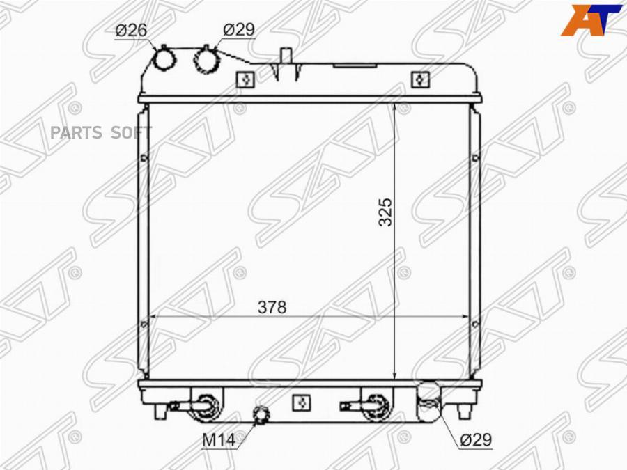 

Радиатор Honda Fit/Jazz 5d 1.3/1.5 01-03 Sat Sghd00013 Sat арт. SGHD00013