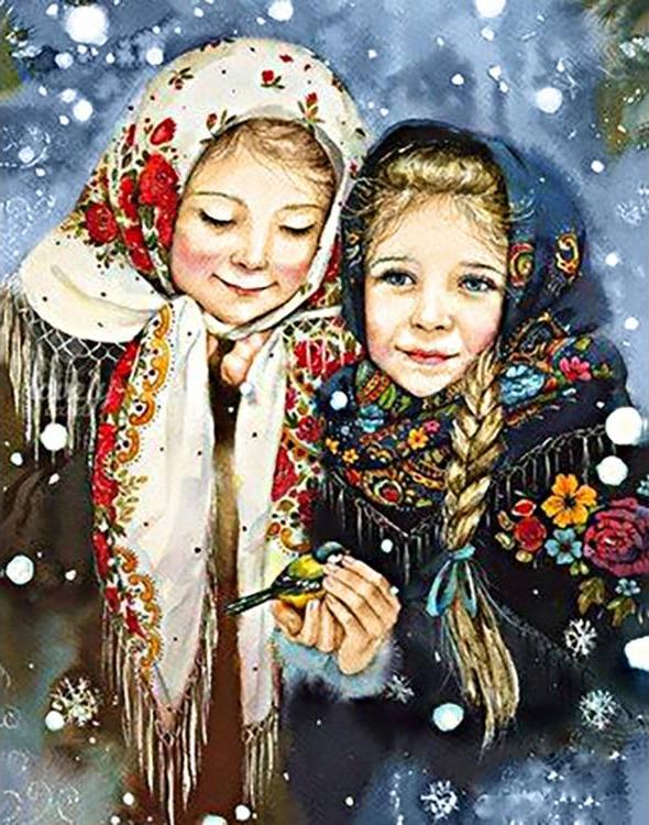 

Алмазная вышивка Гранни Русские красавицы, 38x48 см, Русские красавицы