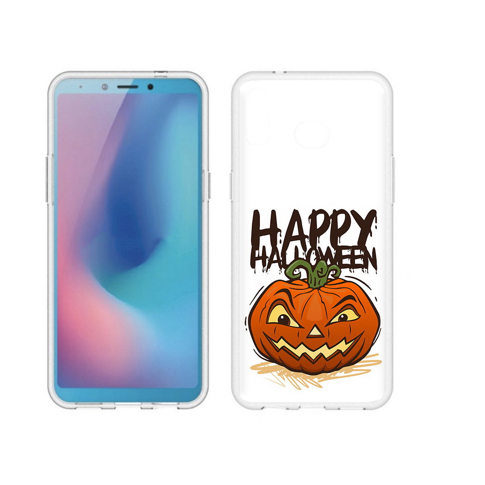 Чехол MyPads Tocco для Samsung Galaxy A6s Хэллоуин счастливый (PT123850.597.195)