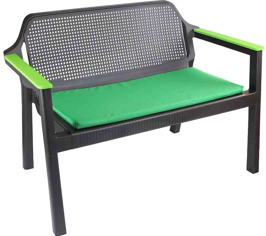 

Садовый диван прямой Архимед Easy Comfort Color, Черный;зеленый